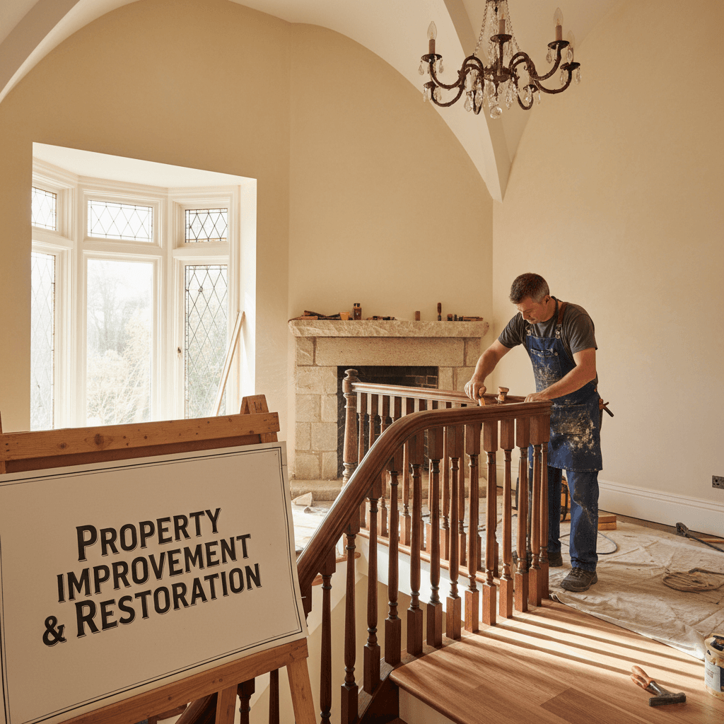 Professional home restoration and improvement project