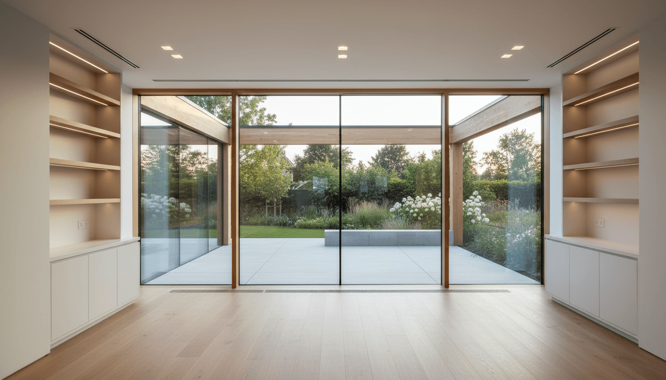 Modern home extension integrated with existing property structure