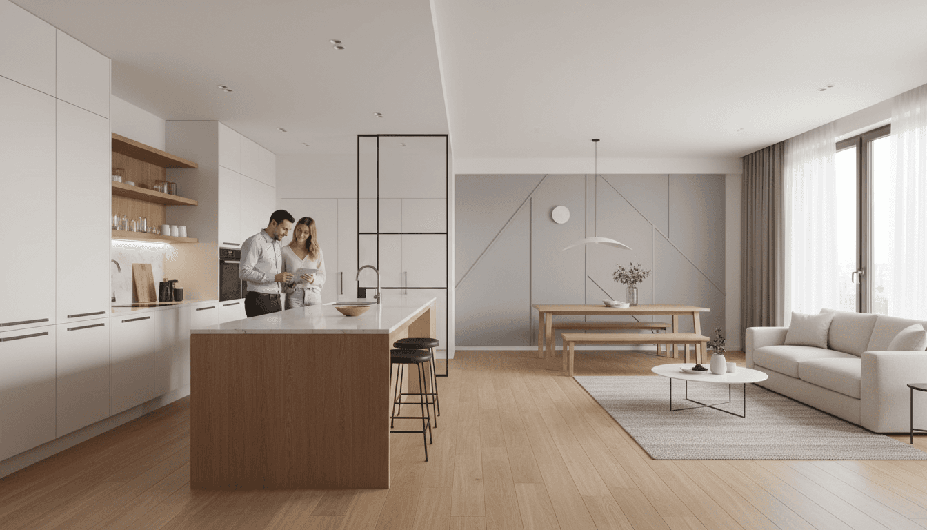 Kitchen extension with natural light and open dining space