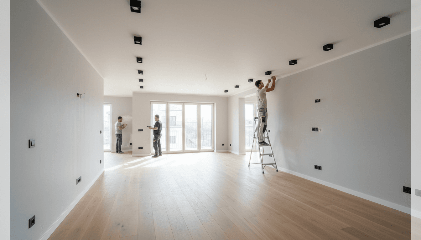 Professional tradesperson working on home refurbishment project in Birmingham