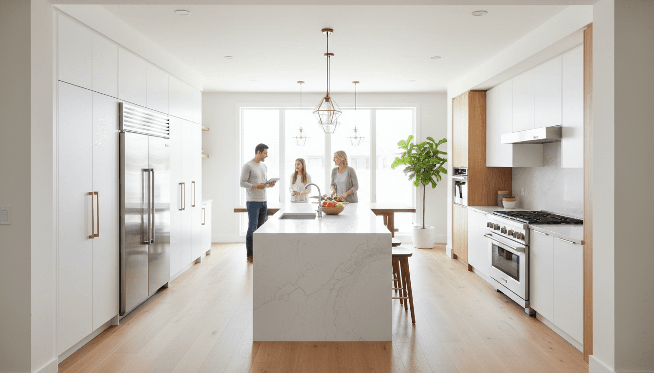 Modern home refurbishment with updated kitchen and bright interior